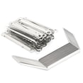 thumbnail image 2 of File 50pcs File Fasteners 2-Hole Iron Binder Clip Paper Prong Fastener Binding Clamp 80mm Hole Pitch for 350Sheets A4 Paper, 2 of 8
