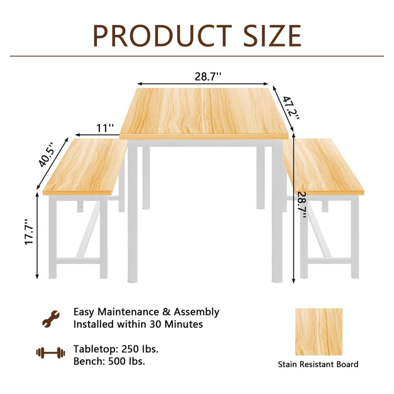 Two Person Standard Bench Dimension