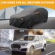 thumbnail image 2 of Funda para Coche Impermeable Unique Bargains para Todas las Climas Protección Sol Lluvia Funda Exterior Completa para Audi Q2 210D-PU Negra con Franjas Reflectantes, 2 of 5