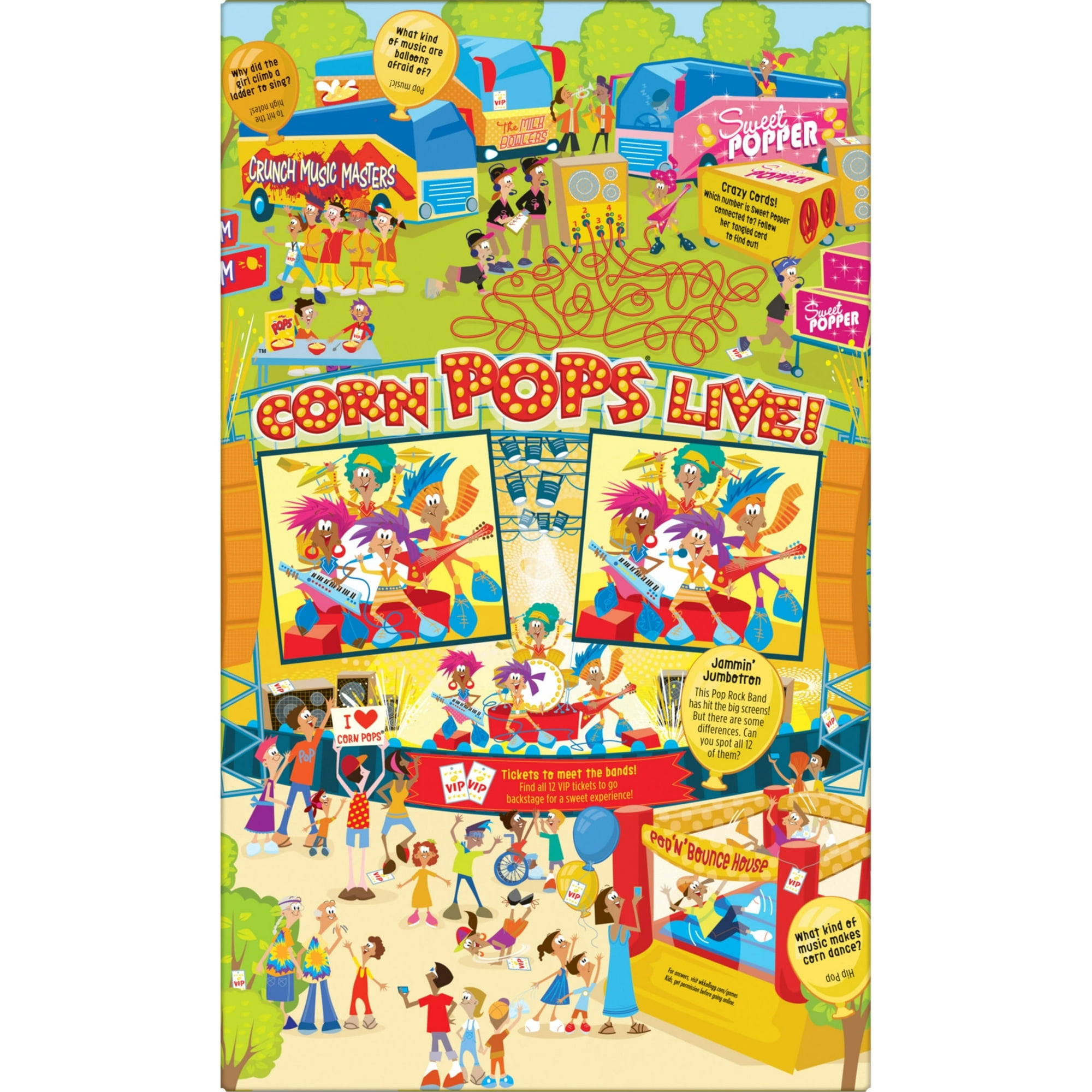 Kellogg's Corn Pops Breakfast Cereal, Kids Cereal, Family Breakfast, Family Size, Original, 16.4oz Box (1 Box)