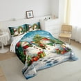 thumbnail image 3 of Feelyou Cute Snowman Full Size Comforter Sets for Kids, Merry Christmas Bedding Comforter Set, Western Festival Reversible Bedding Sets, Ultra Soft Home Decor,3 Pieces, 3 of 8