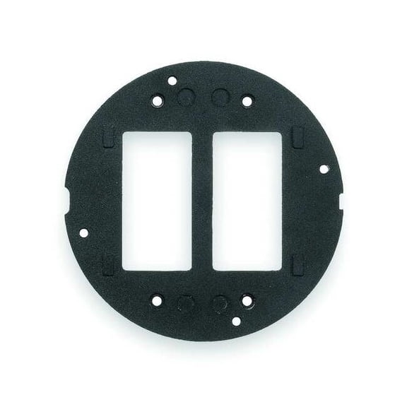 Floor Sub-Plate, Floor Box Type, 2 Gang, Aluminum
