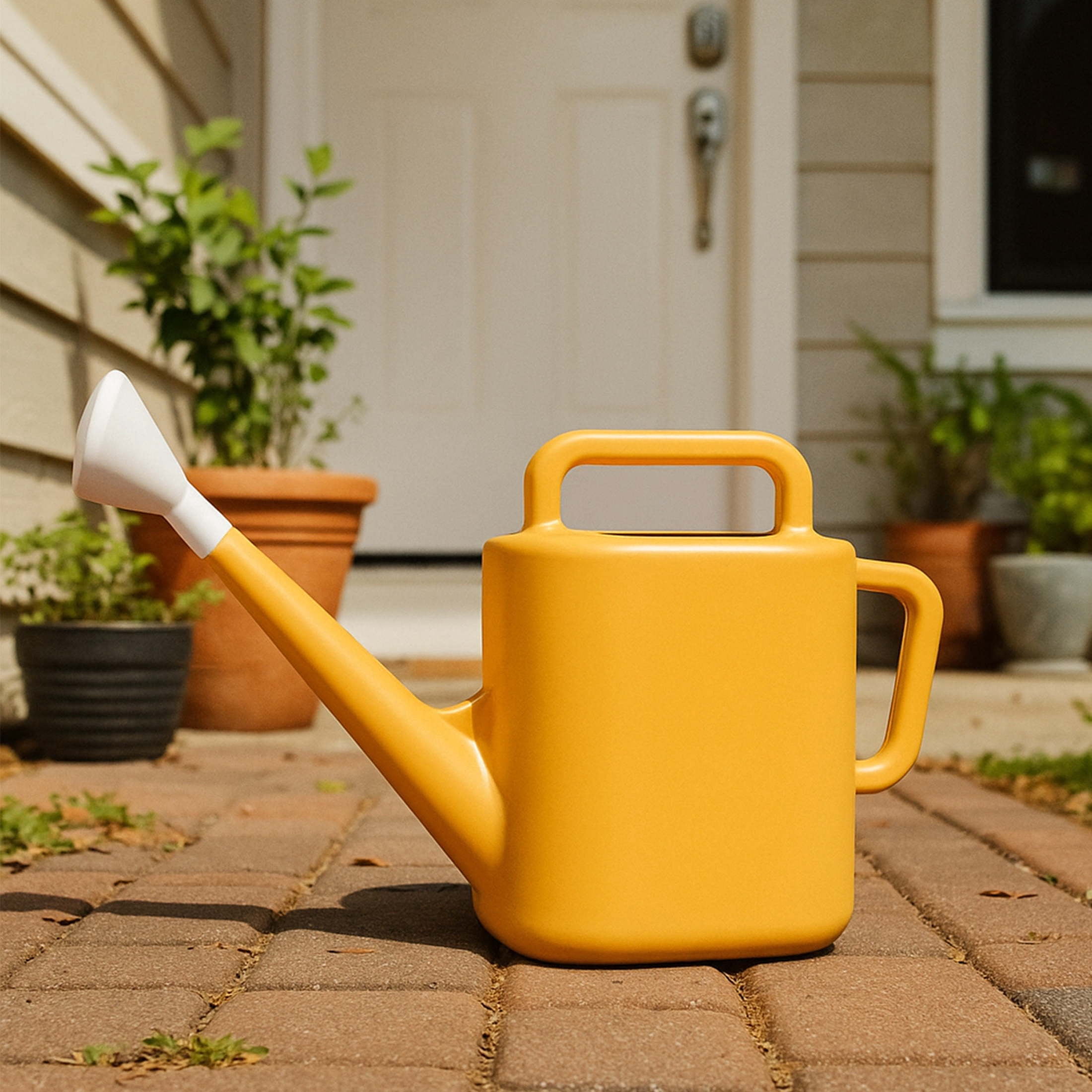 Expert Gardener 2 gal. Resin Watering Can, Daisy Yellow