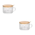 thumbnail image 2 of Advancent Juego de vasos de vidrio ecológicos - Fácil de limpiar Juego de vasos de vidrio livianos y duraderos Juego de tazas de té de taza de 1 estilo Girasoles 450ml 2Conjunto, 2 of 6