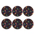 thumbnail image 2 of Balery 6 Pcs Rainbow Jellyfishesleather Coasters Set, Drink Table Cup Coasters For Living Room Kitchen Coffee Decor, 2 of 9