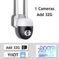 thumbnail image 1 of Cámara de vigilancia IP impermeable para exteriores, Monitor de protección de seguridad, Webcam inteligente, 4 piezas, 2MP, 2,4G/5G, Wifi, tienda y calle, 1 of 4