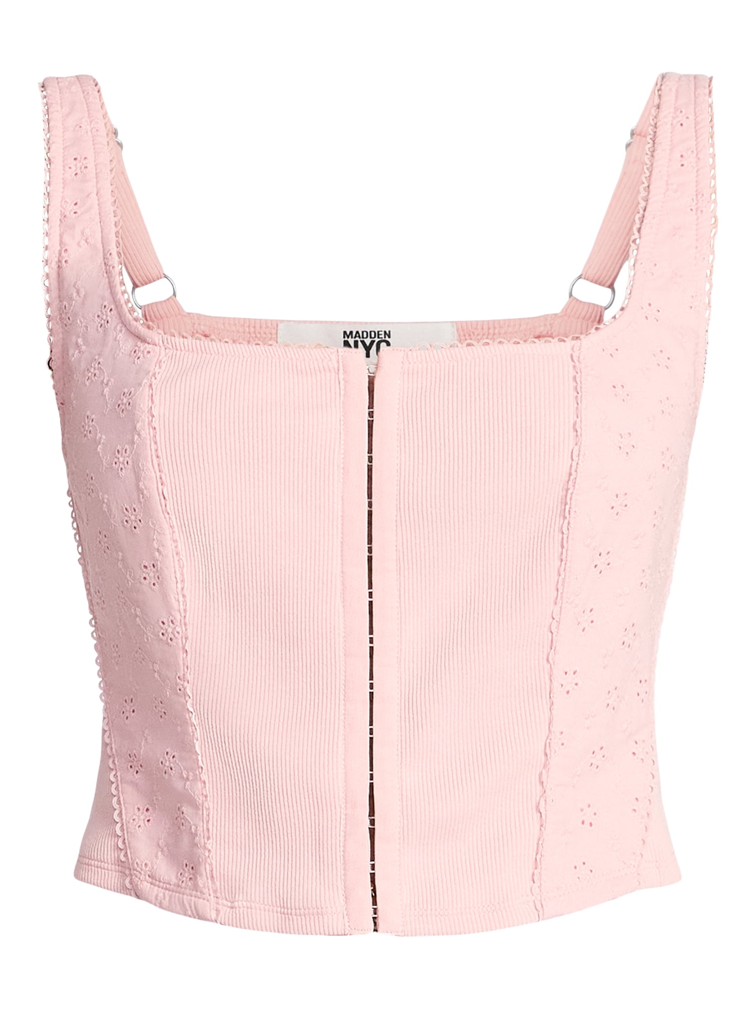 Madden NYC Women's Eyelet Corset Top, Sizes XXS-XXL
