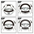 thumbnail image 5 of Auto Drive Brown Faux Leather Steering Wheel Cover, Universal Fit, Set of 1, 5 of 5