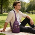 thumbnail image 6 of Bilqis Crossbody Sling Bag for Men Women, Backpack Chest Bag with Adjustable Shoulder Strap Shoulder, for Camping Hiking Travel, 6 of 6