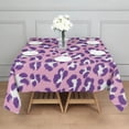 thumbnail image 3 of Pink and Purple Of Leopard Print Square Tablecloth,Waterproof Square Table Cover,Wipeable Spillproof Washable Table Cover for Home Kitchen Party Decor 42"X42"(107x107cm), 3 of 6