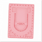 DIY Pink Bead Boards for Jewelry Making - Flocked Beading Board - Model XYZ - Pack of 2 - Ideal for Necklaces, Bracelets