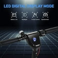 thumbnail image 3 of Adult Electric Scooter, 350W Motor 2-Model Speeds to 18 MPH, 20-23 Miles Long-Range, 10 Inch Solid Tires for Adults, Black, 3 of 8