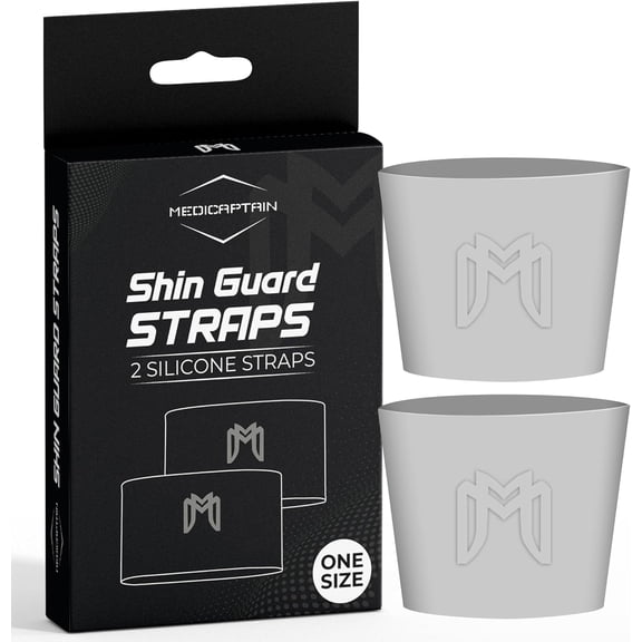 MediCaptain Soccer Shin Guard Straps - Silicone Shin Guard Holders - Alternative to Soccer Tape for Socks, Silicone Guard Stays for Adult, Youth 13