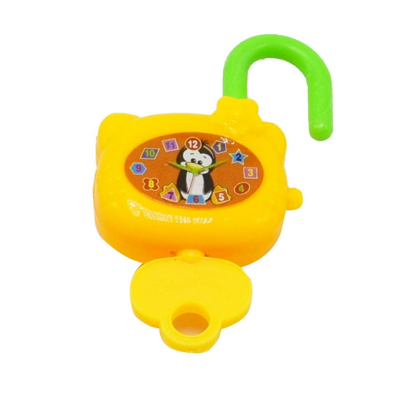 SANWOOD Kids Toy 5Pcs Set Mini Colorful Plastic Lock with Key Children Educational Toys Gift