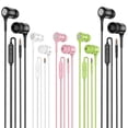 thumbnail image 1 of LWZCAM Earbuds Earphones with Microphone, 5 Pack Wired Heavy Bass Headphones, Earphone with Noise Isolating, Fits 3.5mm Interface for iPad, Desktop, 1 of 5