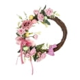 thumbnail image 3 of Adorno colgante de Pascua, corona para puerta delantera, suministros para fiesta de Pascua, señal de bienvenida, huevo colorido para granja, accesorio, 3 of 9