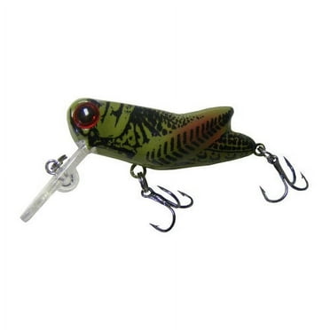 Arkie Lures Crappie Crankbait Hopper, Color Red Tipped