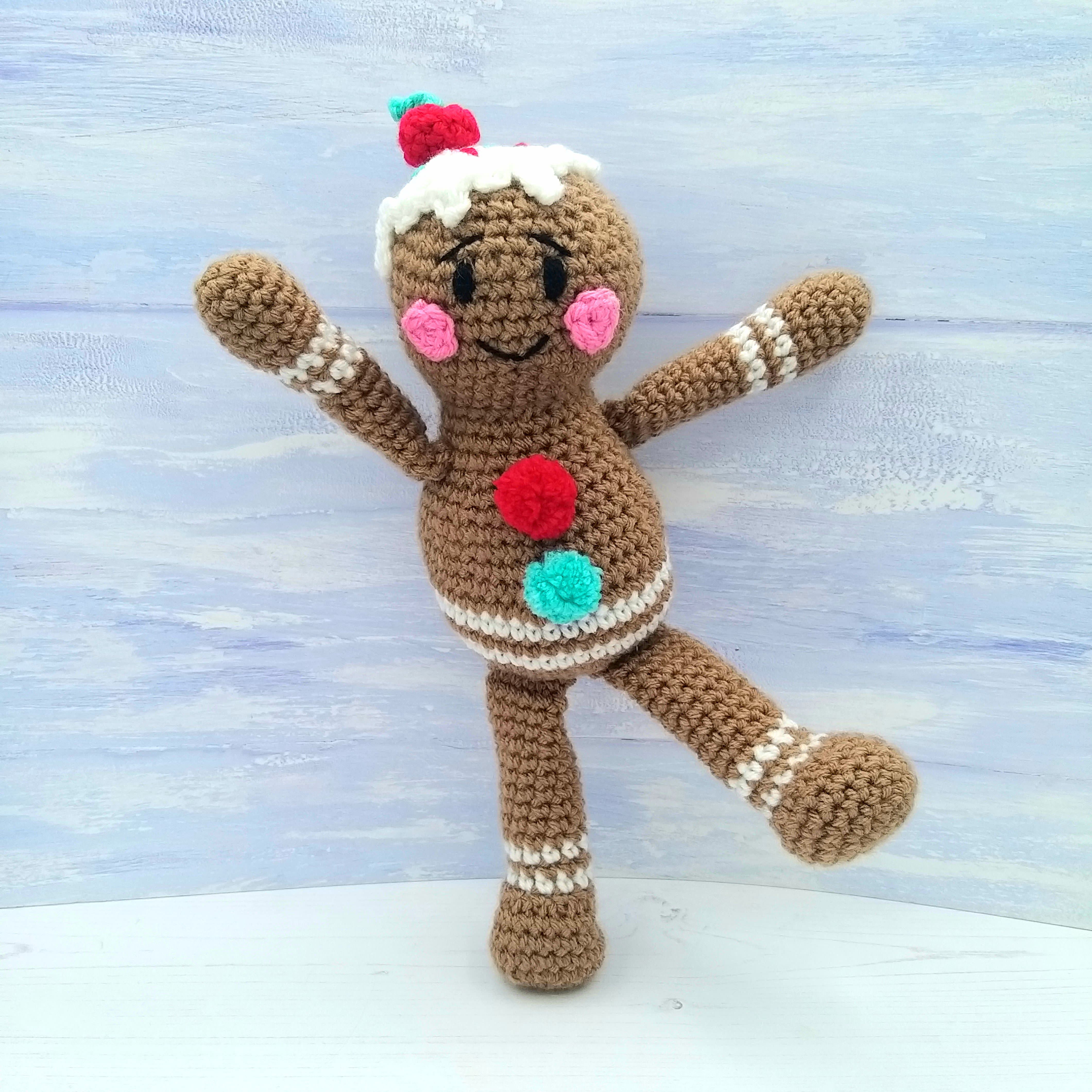 George the Gingerbread Boy Luxury Crochet Kit