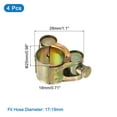 thumbnail image 2 of Unique Bargains 4Pack T-Bolt Hose Clamps, 17-19mm/0.67'-0.75' ID Range, Iron Radiator Hose Clamp Intake Clamp, 2 of 4