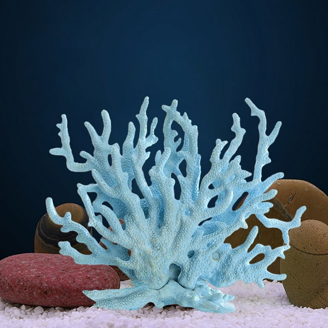 Nilvkv Décorations de Fausses Fleurs Réalistes pour Réservoir d'Eau Paysage Simulé pour Décoration Vue sur la Mer Chambres de Plage, Fausses Fleurs, Décoration Intérieure