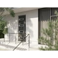thumbnail image 3 of Front Exterior Prehung Steel Door / Ronex 0131 Black Enamel / Stainless Inserts Entry Metal Modern Painted W36x96 Left-hand, 3 of 5