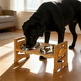 thumbnail image 3 of Elevated Dog Bowls Adjustable Raised Dog Bowl Stand For Small Size Dogs And Cats Adjustable Tilt Angle Pet Bowls With 2 Stainless Steel Bowls, 3 of 7
