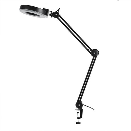 - HERCHR Led Lights Fluorescent Lamps, Table Clip Type Light, Beauty Cosmetic Tattoo 5x Magnifying 110V LED Lighted Desk Magnifier Light Lamp With Clamp, Magnifying Desk Light,Beauty Magnifier Lamp