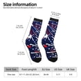 thumbnail image 2 of KLL Red White Blue Fireworks 1 Print Cool Socks Men's Women's Crew Socks Funny Crazy Novelty Stockings, 2 of 6