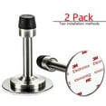 thumbnail image 4 of No Need to Drill/Screw in Wall Mounted Door Stopper, 3M Self Adhesive Tape Stainless Steel Doorstops, Pack of 2 , Silver, 4 of 5