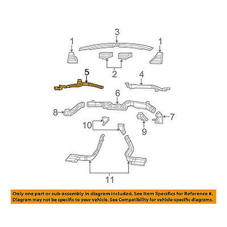 Instrument Panel Dash-Dashboard Defroster Heater Duct Left 5058259AA