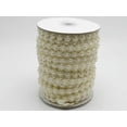 thumbnail image 5 of U8MO 25 Meter Ivory Acrylic Flatback Pearl Bead 10mm Sunflower Chain Garland Bouquet-Ivory, 5 of 9