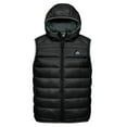 thumbnail image 5 of Mapamyumco Men’s Puffer Vest Lightweight with Hood, Water-Resistant Jacket Sleeveless for Hiking Ski Black S, 5 of 8