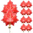 thumbnail image 5 of 10pcs Foil Maple Leaf Globos Fiesta de Acción de Gracias Favores de la fiesta del tema del tema de la fiesta, 5 of 5