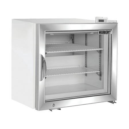 HUBERT Countertop Freezer Frozen Food Merchandiser, 1.7 cu ft White - 22 13/32"L x 21"W x 21"H