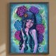 thumbnail image 1 of Cuadros Decorativos 5D bricolaje taladro redondo completo diamante pintura dibujos animados niña decoración del hogar artesanía (2) Wdftyju embutido en tela, 1 of 1
