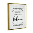 thumbnail image 4 of Stupell Industries Encouraging Scripture Verse Quote Casual Leaf Sprigs Graphic Art Metallic Gold Floating Framed Canvas Print Wall Art, Design by Lettered and Lined, 4 of 5
