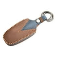 thumbnail image 3 of For Ford Model Car Key Fob Leather Case Holder Keyless Remote Control Cover Blue, 3 of 6