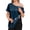 Dark Blue_w01, variant on Post Shoulder Surgery Shirts Women Short Sleeve Tear Away Side Velcro Shirts with Drain Pockets Surgery Recovery Tops Easy To Wear and Take Off Adaptive Clothing