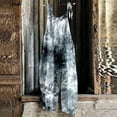 thumbnail image 2 of Jumpsuits for Women Casual Hip Hop Jogger Folar Hghi Waist Overalls Straight Leg Outwear,Grey,M, 2 of 4