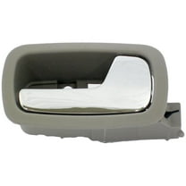 Dorman 81857 Front Passenger Side Interior Door Handle for Specific Chevrolet / Pontiac Models, Chrome Lever; Gray Housing