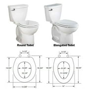 Flip-Up Toilet Seat Riser - Hinged Toilet Seat Lift Riser, Simply & Easy to Install Hinged Raised Toilet Seat
