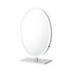 Impressions Vanity Heiress Plus Desk Vanity Mirror with LED Strip Lights(Silver)