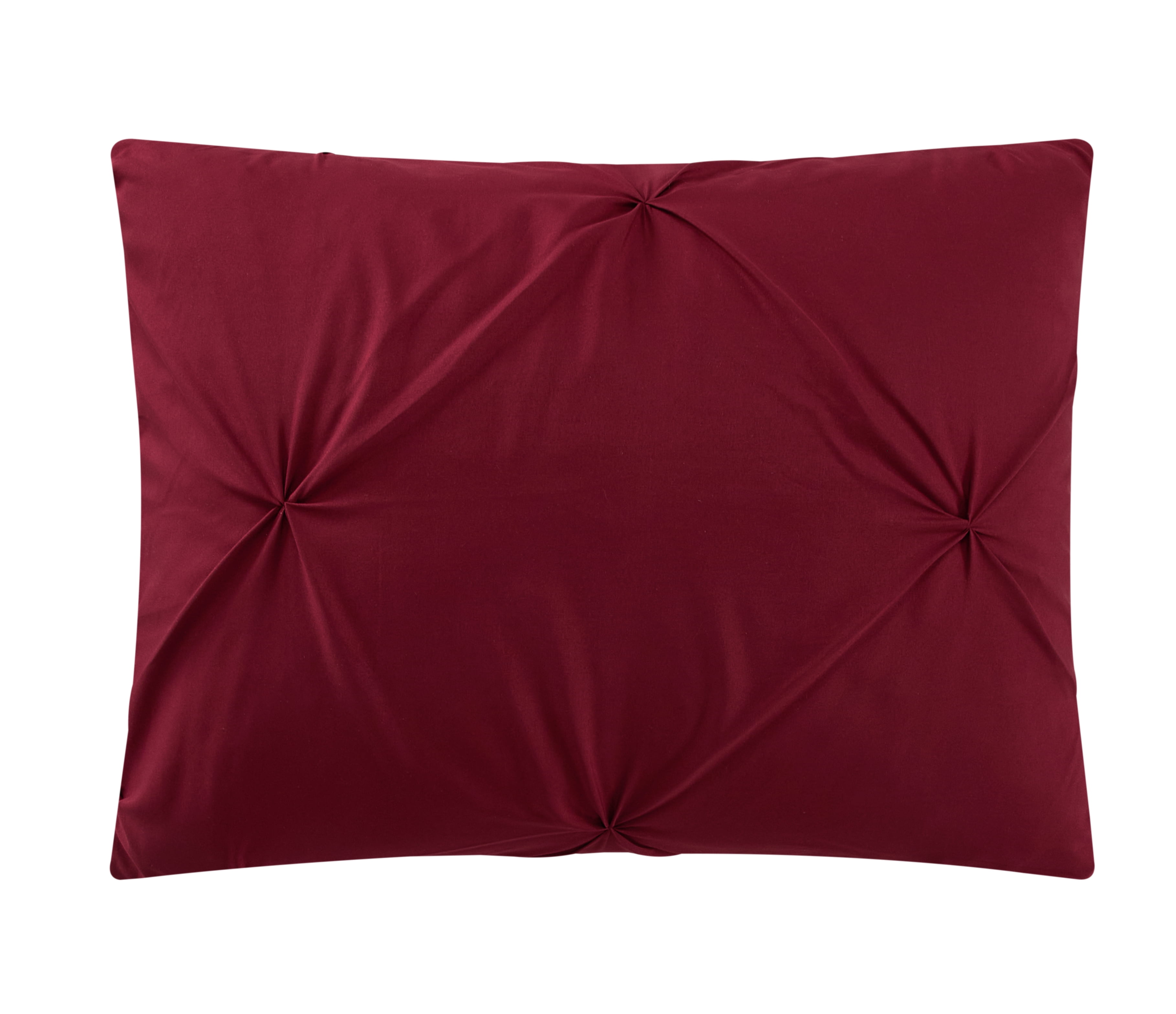 Sharper Image 9-Piece Burgundy Down Alternative Pintuck Bed-in-a-Bag Set, Full