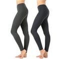 thumbnail image 1 of 2 Packs of TheLovely Women Premium Cotton High Waist Full Length Leggings, 1 of 4
