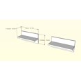 thumbnail image 5 of Nexera Sereni-T Reversible Desk Panel & Filing Cabinet with Floating Shelves(2), Black & Ebony, 5 of 7