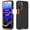Black + Orange, variant on Phone Case for Motorola G Stylus 5G, Heavy Duty 3-Layer Hybrid Silicone Shockproof Cover, for Moto G Stylus 5G (2022) Protective Shell, Green