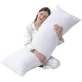 thumbnail image 1 of DOWNCOOL Large Body Pillow Insert- Breathable Full Body Pillow for Side Sleeper - Soft Long Bed Pillow for Adults - 20 x 54 inch, 1 of 4