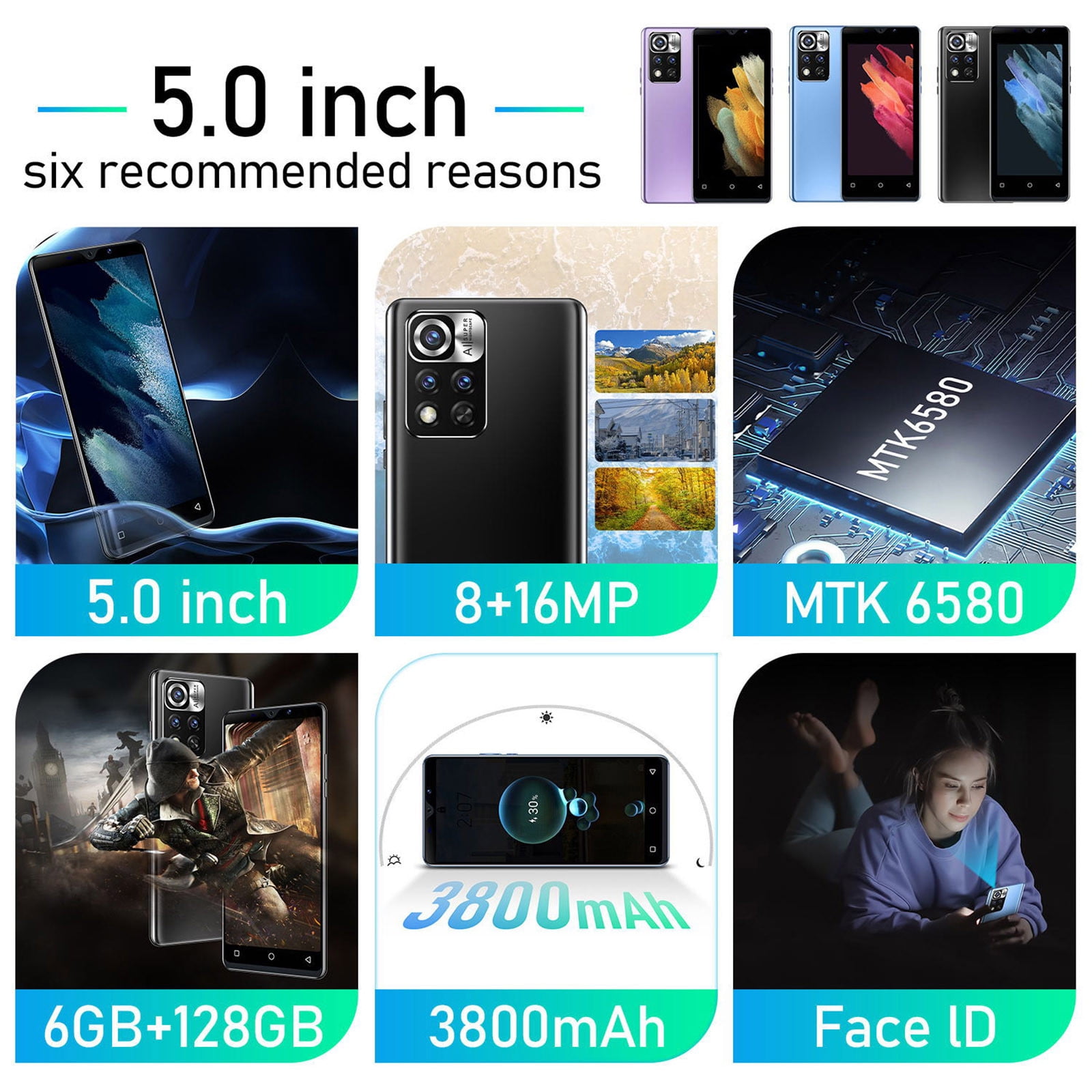 HOMBOTI Cell Phone Clearance Unlocked Phone US Standard U8 Smart Phone 1GB+8G-core With GPS 4.42-inch Android 1500Mah Mobile Phone