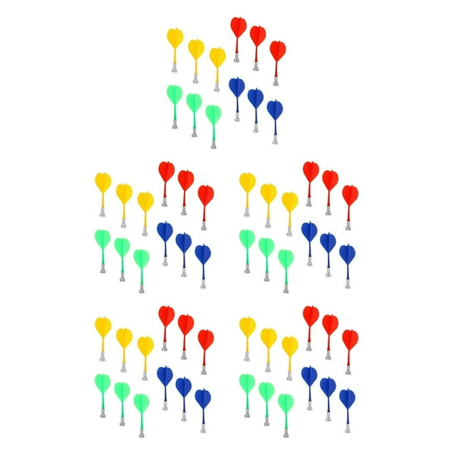 Youkk 12 Pcs/ensemble Fléchettes Magnétiques Professionnelles Tête Plate Légères Réutilisables Pratiques de Sécurité de Remplacement Fléchettes Cadeau 5Ensemble