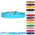 thumbnail image 2 of Faux Leather Collar Metal Buckle Pet Collar Adjustable Pet Collar for Small Dogs, 2 of 10